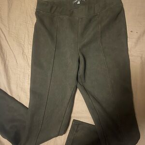 Andrew Marc Classic Black Velvet Feeling Soft Pants Size Large